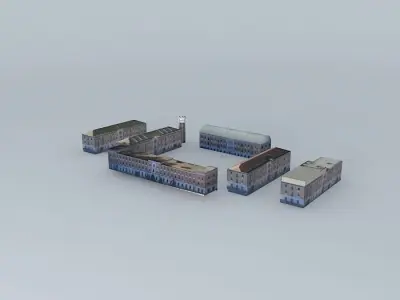 Artillery Barracks Free 3D model