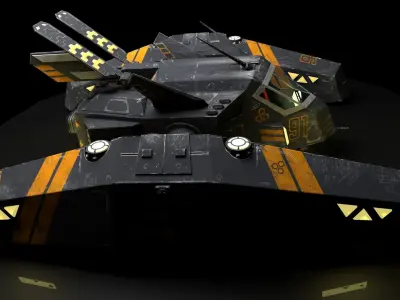 EXTERMINATOR armored vehicle with light Free 3D model