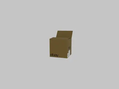 Ebay box Low-poly 3D model