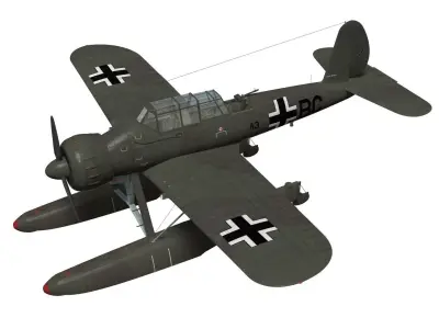 Arado Ar196 A-3 3D model purchase
