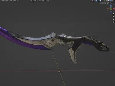 Game asset Knife Low-poly 3D model Low-poly 3D model