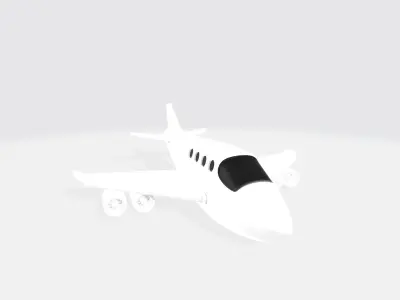 Plane for tourist 3D model