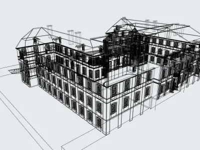 zamek w Grodzcu  castle in Grodziec 3d model 3D model