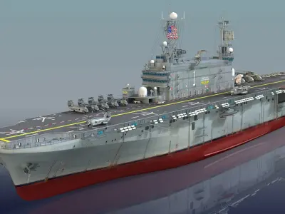 USS Tarawa (LHA-1) 3D model