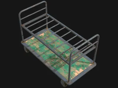 Cart 1 Low-poly 3D model