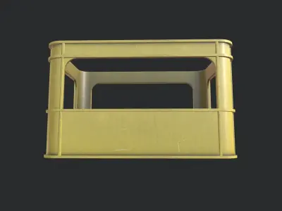 Heavy Plastic Crate Low-poly 3D model