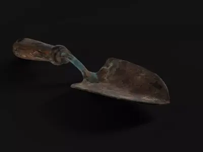 Vintage Gardening Hand Shovel 3D model
