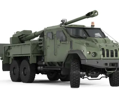 Howitzer Bogdana 3D model