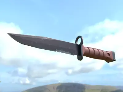 USMC OKC-3S Bayonet 3D model
