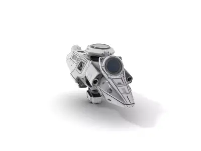 Futuristic Spacecraft model pack Low-poly 3D model by vfxcgartist