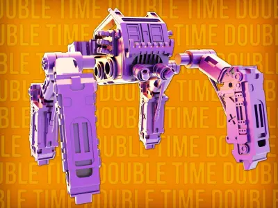 Robot tank 3D Print model 3D print model by doub1e-t1me