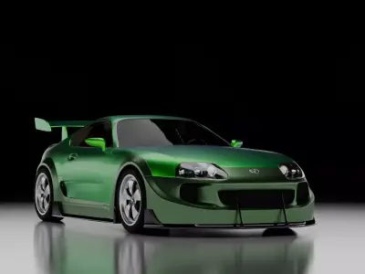 Toyota Supra MK IV Modified Free 3D model