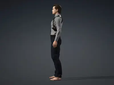 Realistic Police Officer 3D Character 3D model