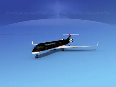 Bombardier CRJ1000 US Airways Express 3D model
