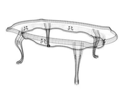Antique Table 3D model