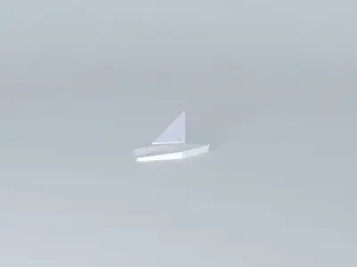 simple sailing boat Free 3D model