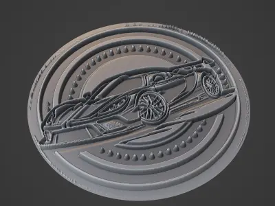 Car Pendant Medallion 3D print model