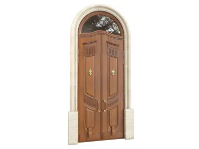 Entrance classic door 135 3D model
