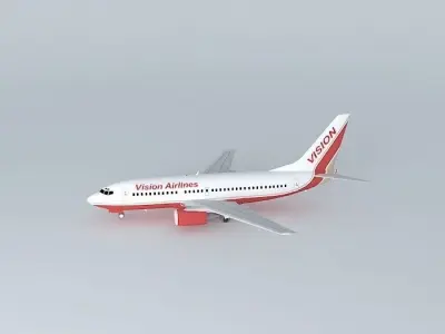Vision Airlines Boeing 737 300 Free 3D model