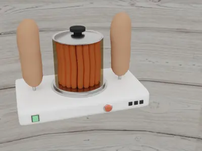 Hot-Dog Machine - Fast Food 3D model