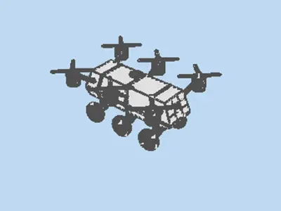 Drone - UGV Air Robot 3D model