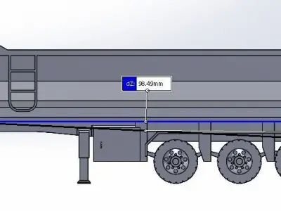 Trailer scaled 3D print model