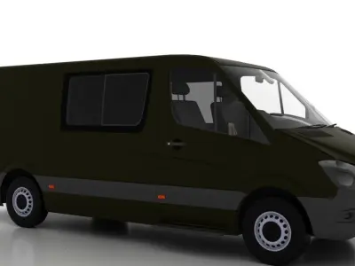 Mercedes Benz Sprinter L2H1 2015 Cargo-Pass UK 3D model