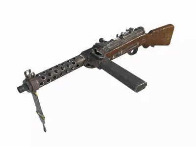 Modern weapon submachine gun MP34 3D model