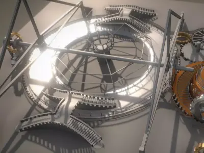 Mechanical City 0-15 Free low-poly 3D model