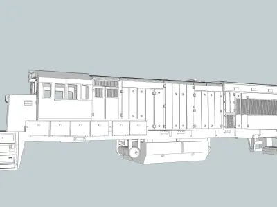  GE U18B Locomotive Shell N Scale 3D print model
