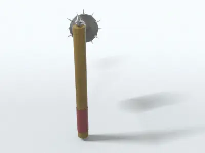 laos Game Medieval Flail Low-poly 3D model
