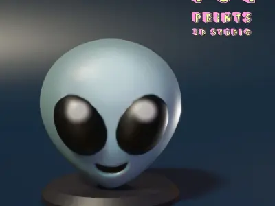 Alien Emoji 3D model
