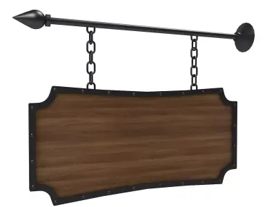 hanging sign 3D model