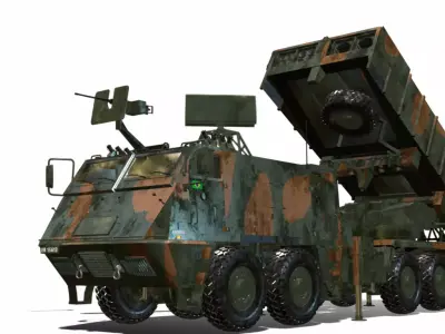 astros lll 8x8 av lmu Low-poly 3D model