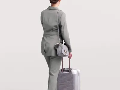 Humano Traveling Woman with suitcase 2206-3 3D model