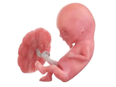 Fetus Week 12 Animated 3D model