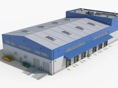 Industrial Building 29 3D model