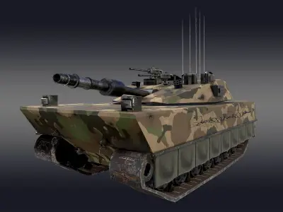 Battle Tank 3D model PBR