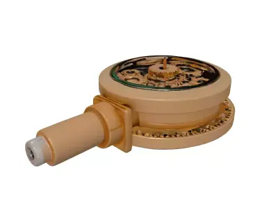 Steampunk Brass Mechanical Instrument 3D model