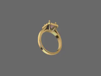 engagement ring 3D model purchase