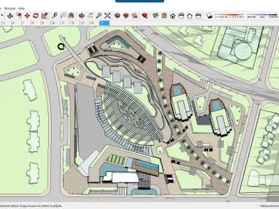 Sketchup Commercial Complex C2 3D model
