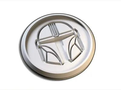 MANDALORIAN BADGE 3D model