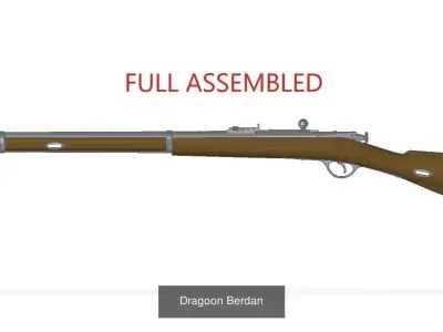 Bolt action rifles 3D Model Pack