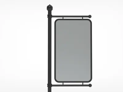 Outdoor Advertising Stand V9 3D model