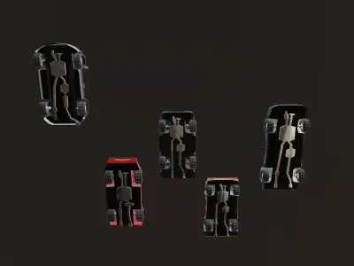 Car low poly pack 1 Low-poly 3D model