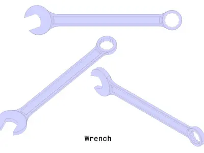 Wrench 3D print model