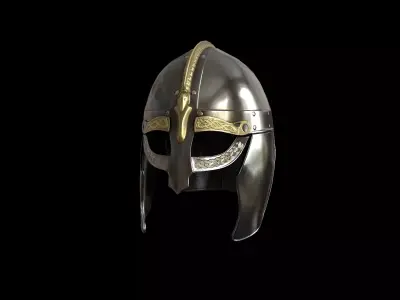 Viking  helmet v3 Low-poly 3D model