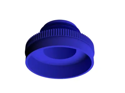 plastic battery cover 3D print model