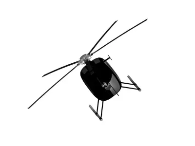 Helicopters MD 500 3D model purchase