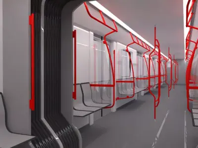 Warsaw and Sofia metro trains 3D Model Pack